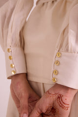 Murphy - Broach Wrap Top & Duchess Skirt