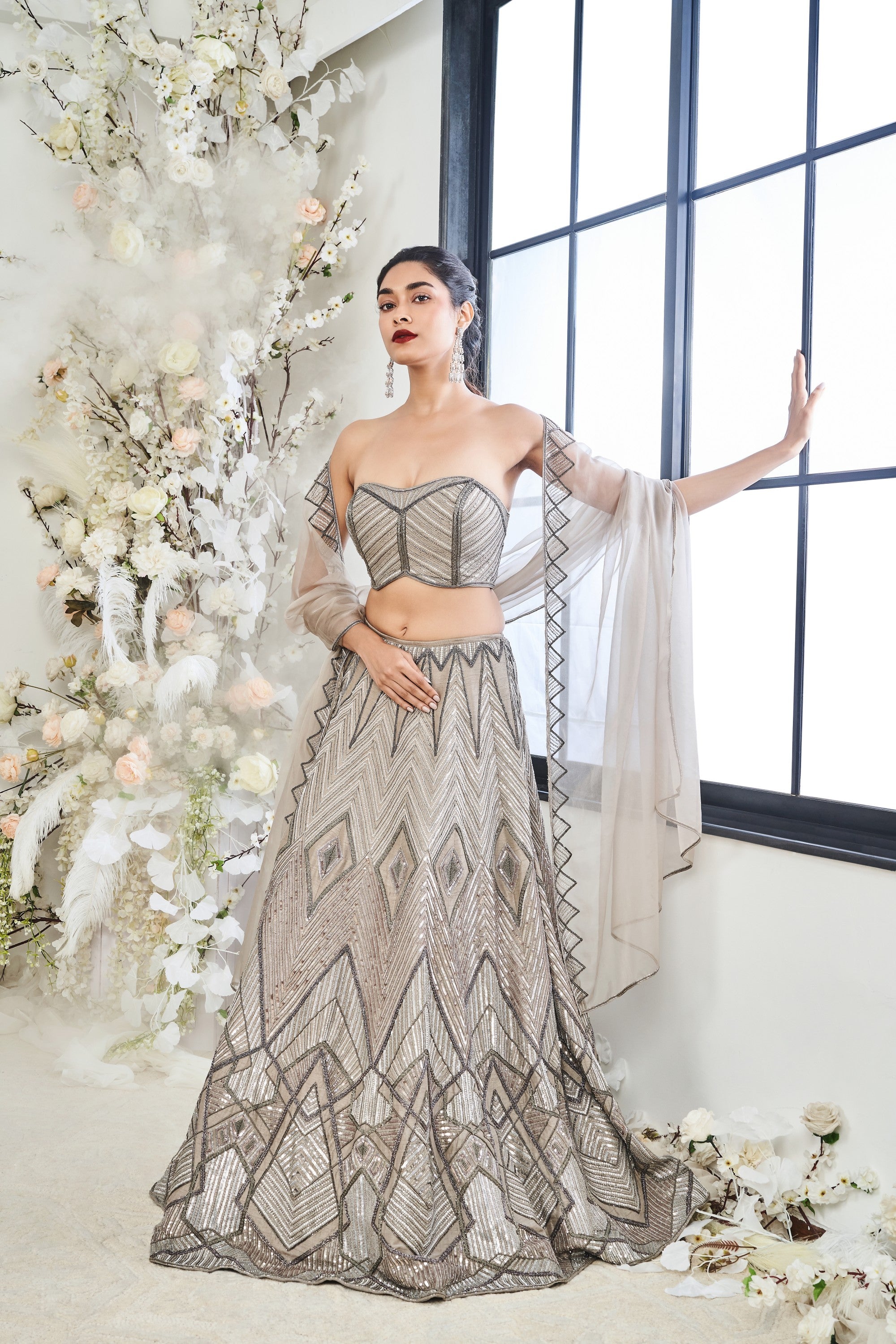 Diamond Bridal Lehenga Set