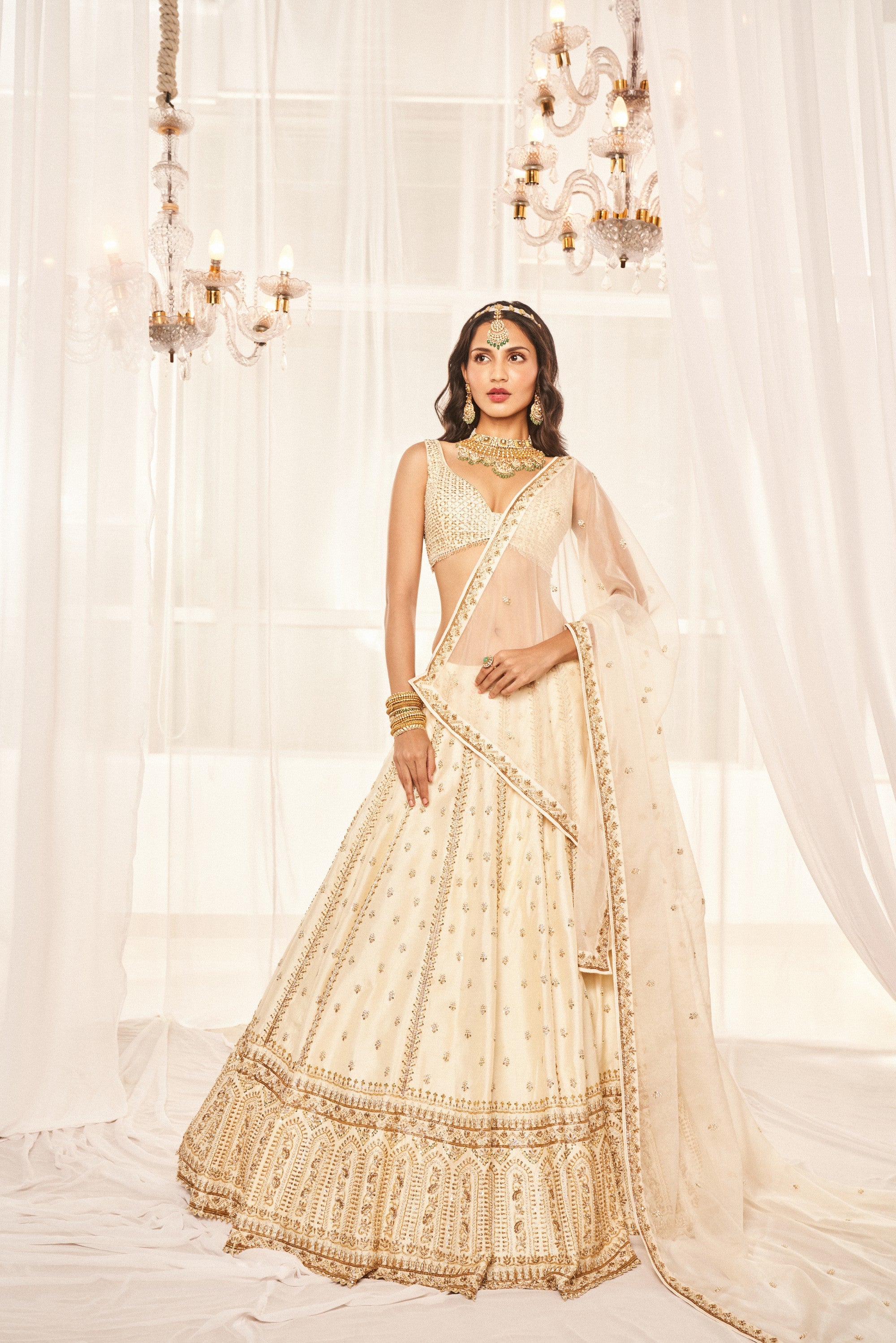 IVORY LEHENGA SET