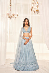 CERULEAN BLUE LEHENGA SET