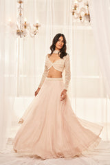 Pearl Embroidered Lehenga Set