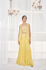 Lime Green Sharara Set