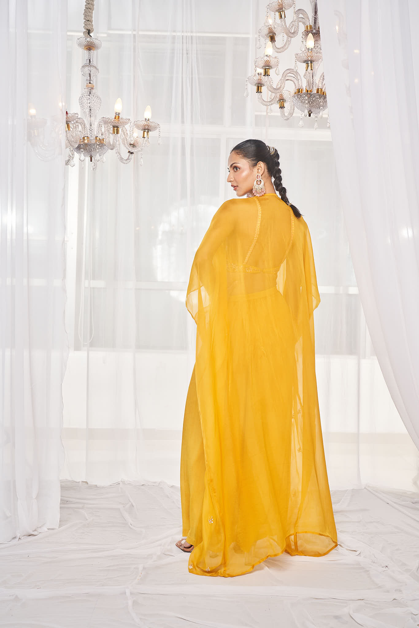 Mustard Strappy Pant Set
