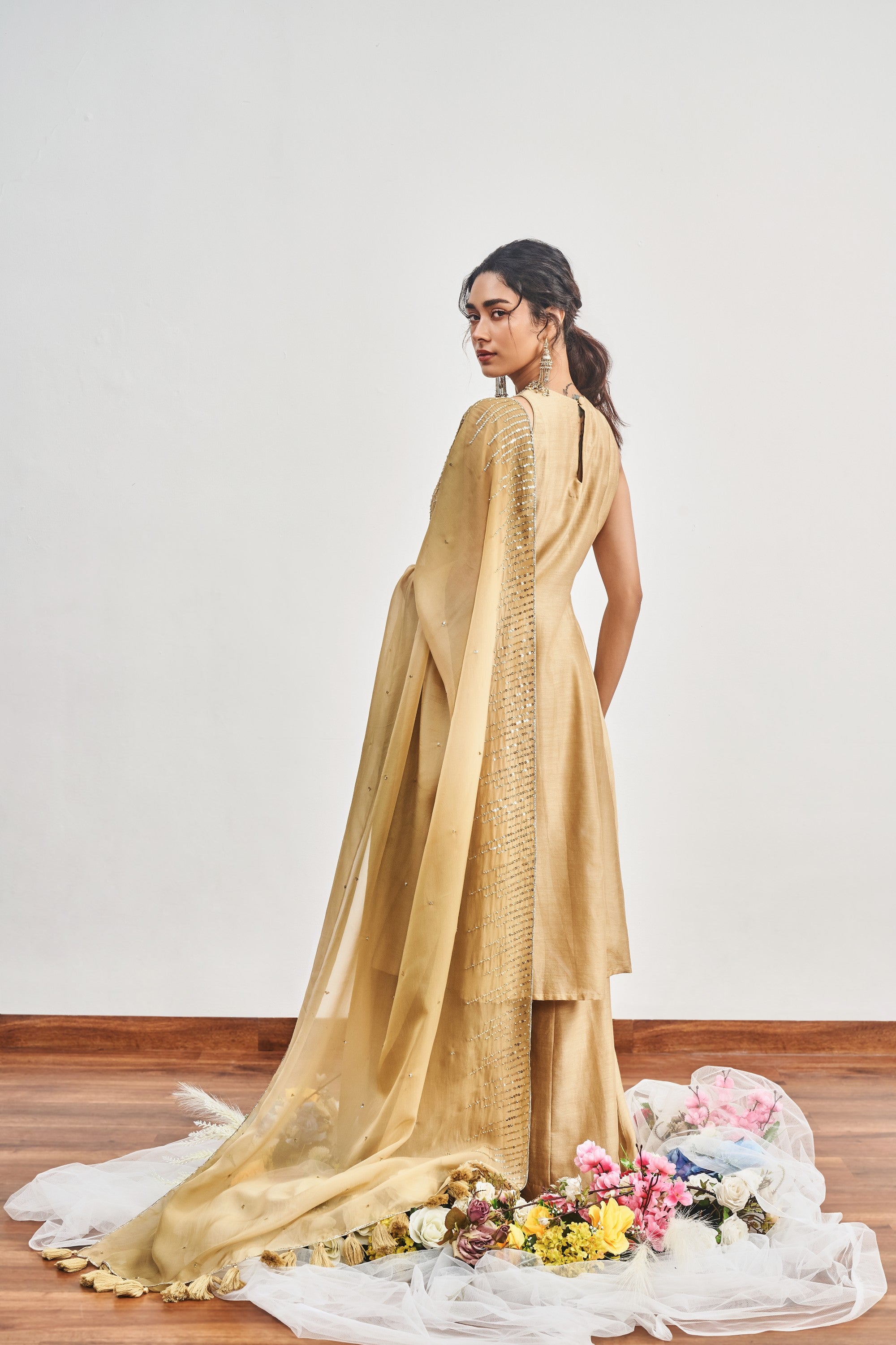 Kalidaar Set with Shaded Dupatta