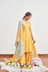 Shaded Dupatta Kalidaar Set