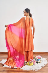 Burnt Orange Kalidaar Set