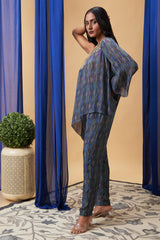 Elara One-Shoulder Top With Pants