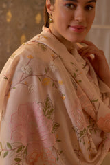Eternal Blossom | Embroidered Pure Cashmere Stole