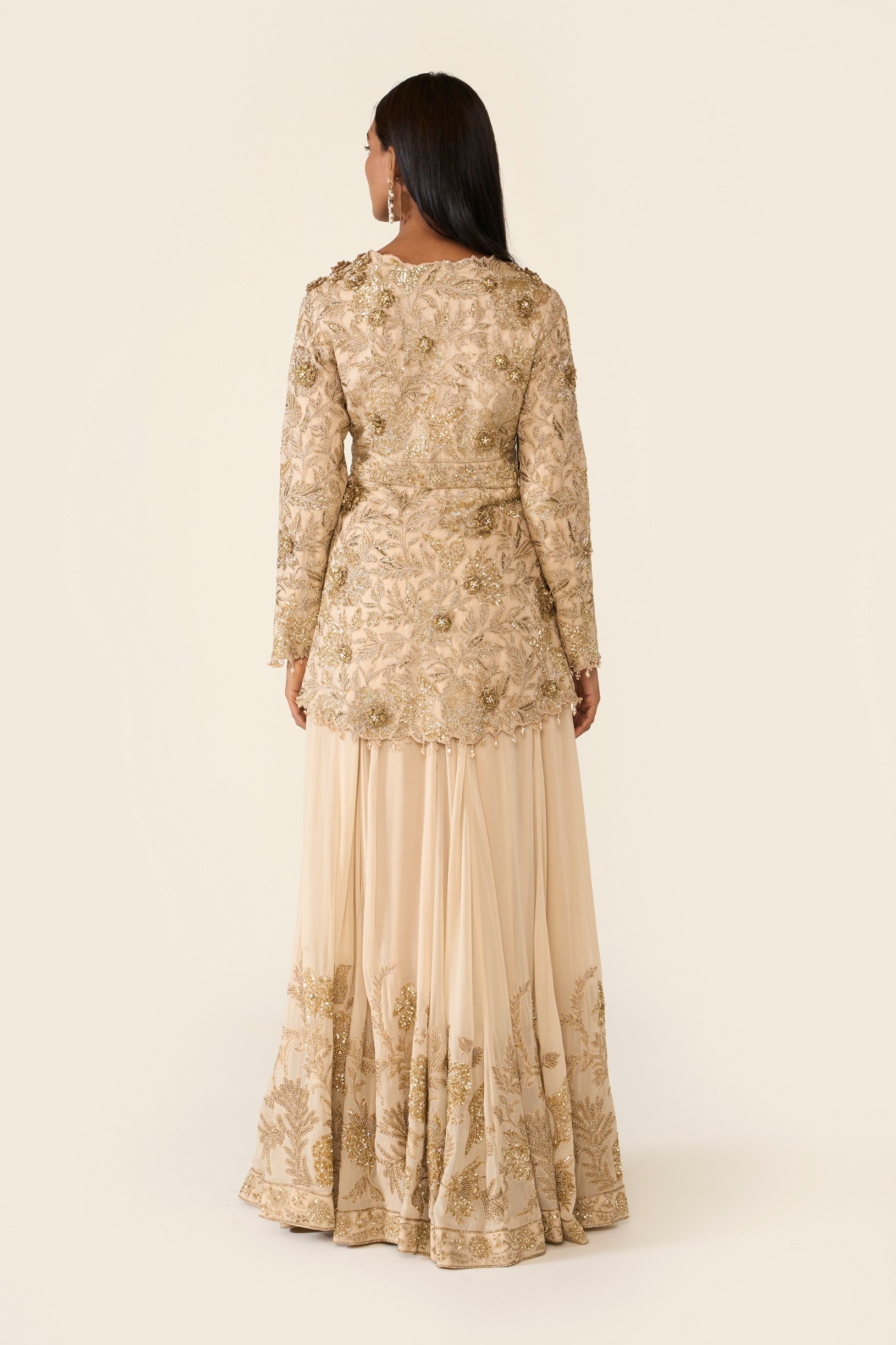 Golden Sharara Set