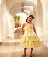 Yellow Sequence Frock