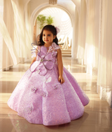 Lilac Embroidered Gown