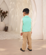 Green Waist Coat with Shirt and Pant