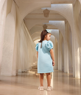 Blue Neoprene Dress