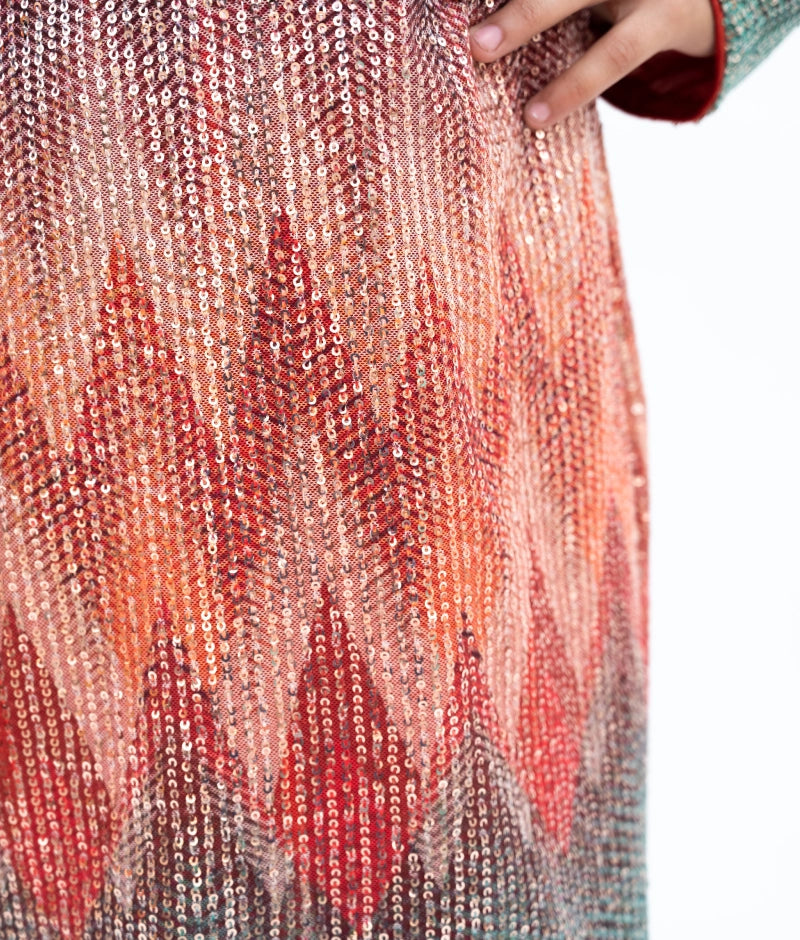 Sequence Embroidered Kurta with Salwar