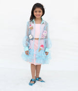 Pink Top with Skirt and Jacket