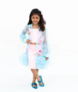 Pink Top with Skirt and Jacket