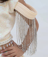 Beige Ombre Lehenga Choli Set