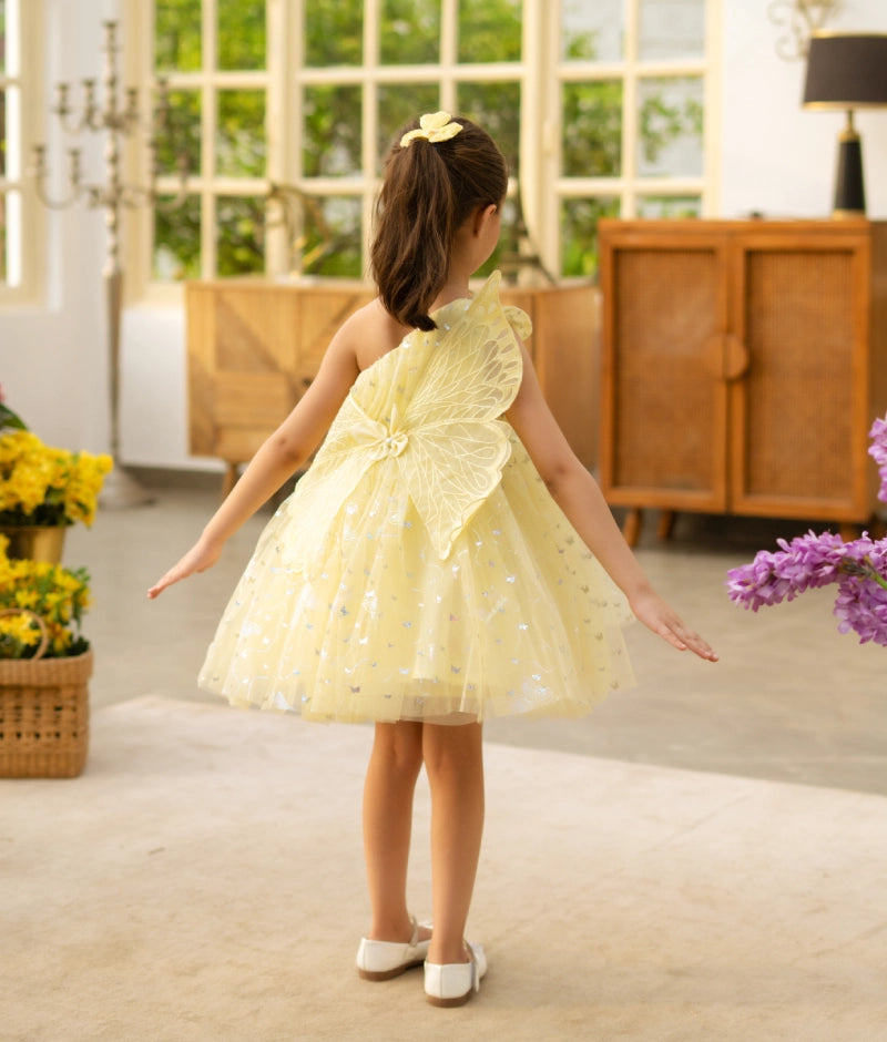Yellow Butterfly Frock