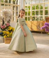 Green Shimmer Party Gown