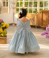 Blue Shimmer Party Gown