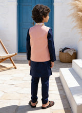 Sequence Embroidered Jacket with Blue Kurta and Pant