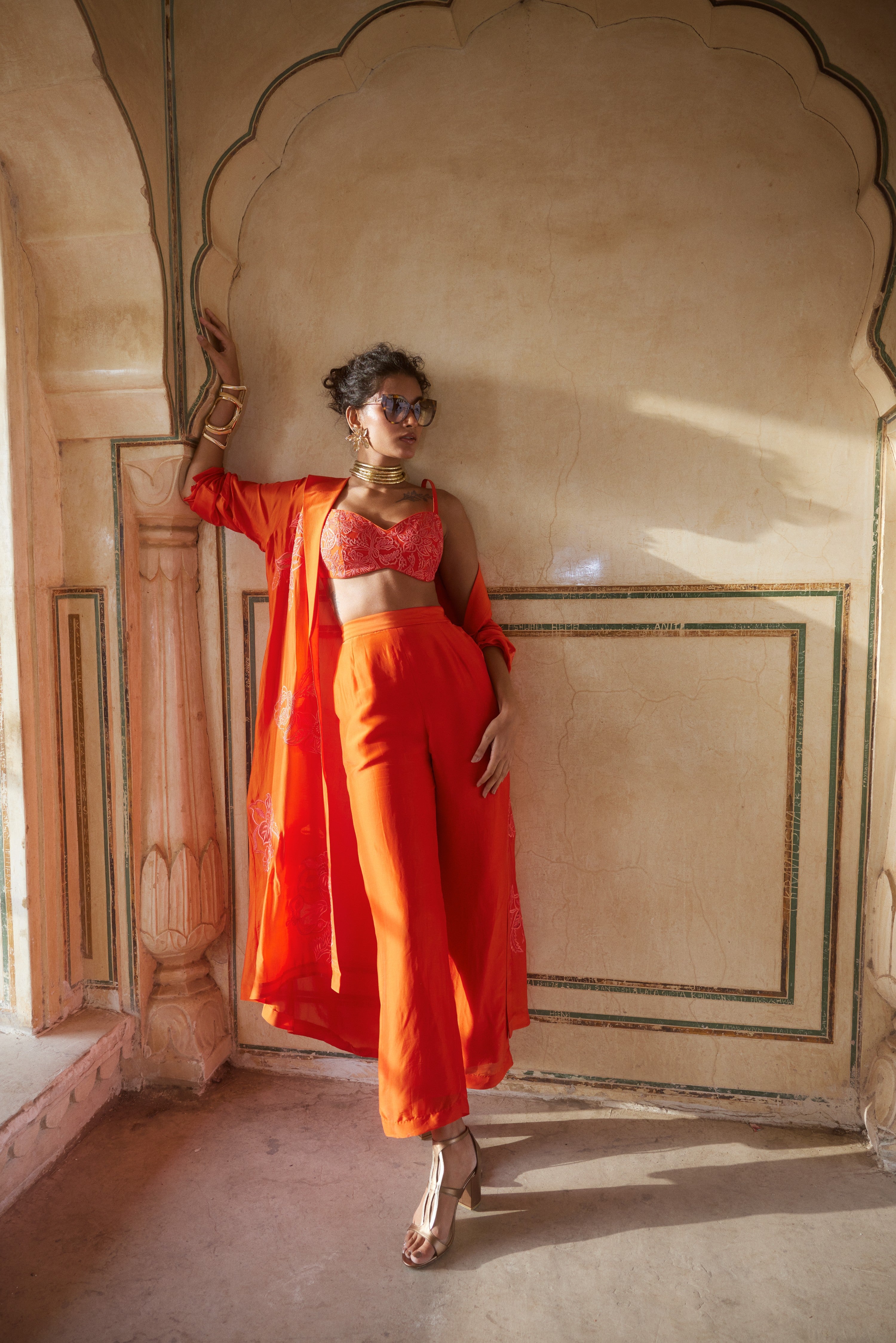 ANTOINETTE JACKET SET – VERMILLION