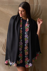 Floral Sprinkle | Embroidered Wool Silk Stole