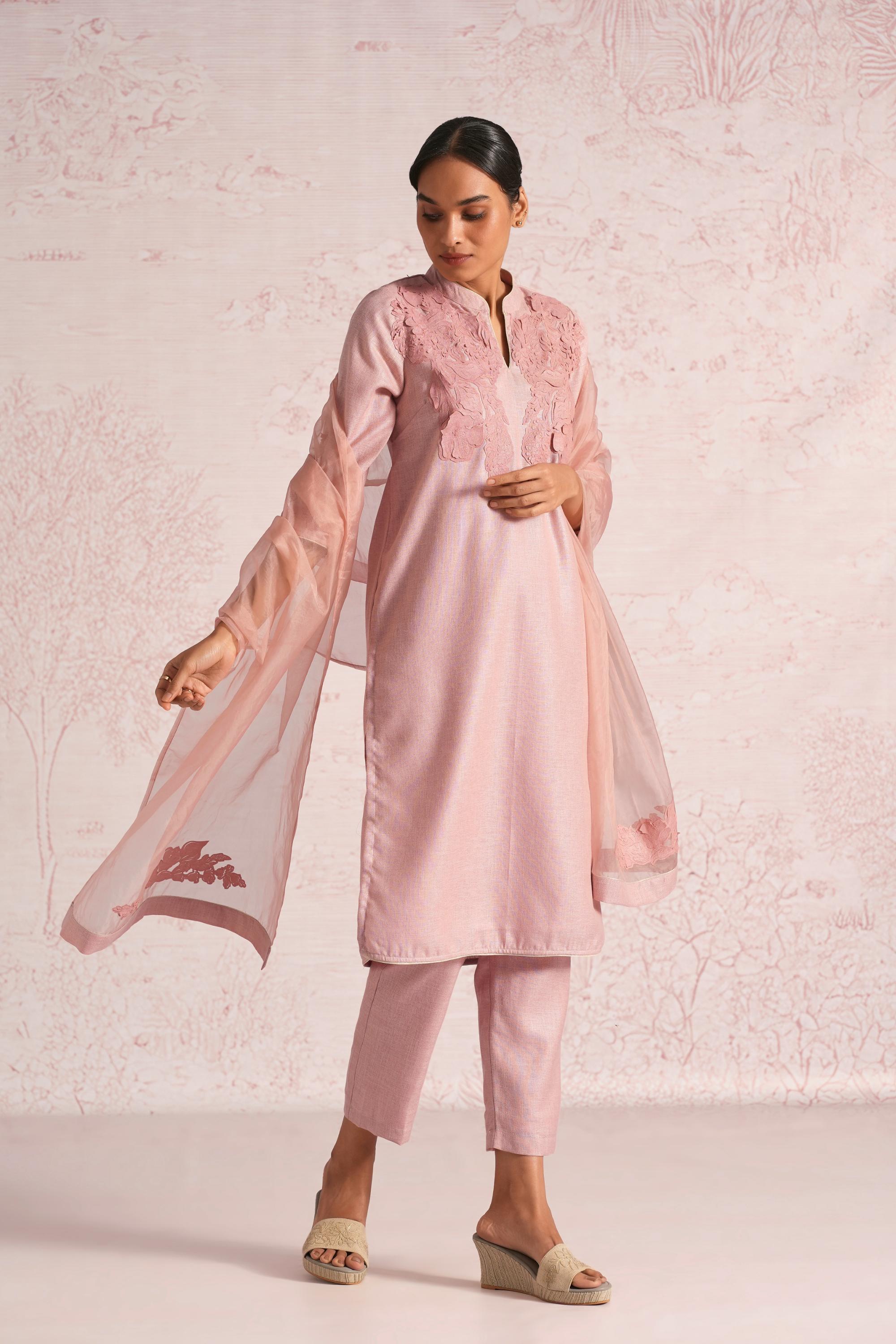 Floral Shadows Kurta Set