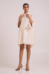 Mimi - Ivory Framed Shirt Dress
