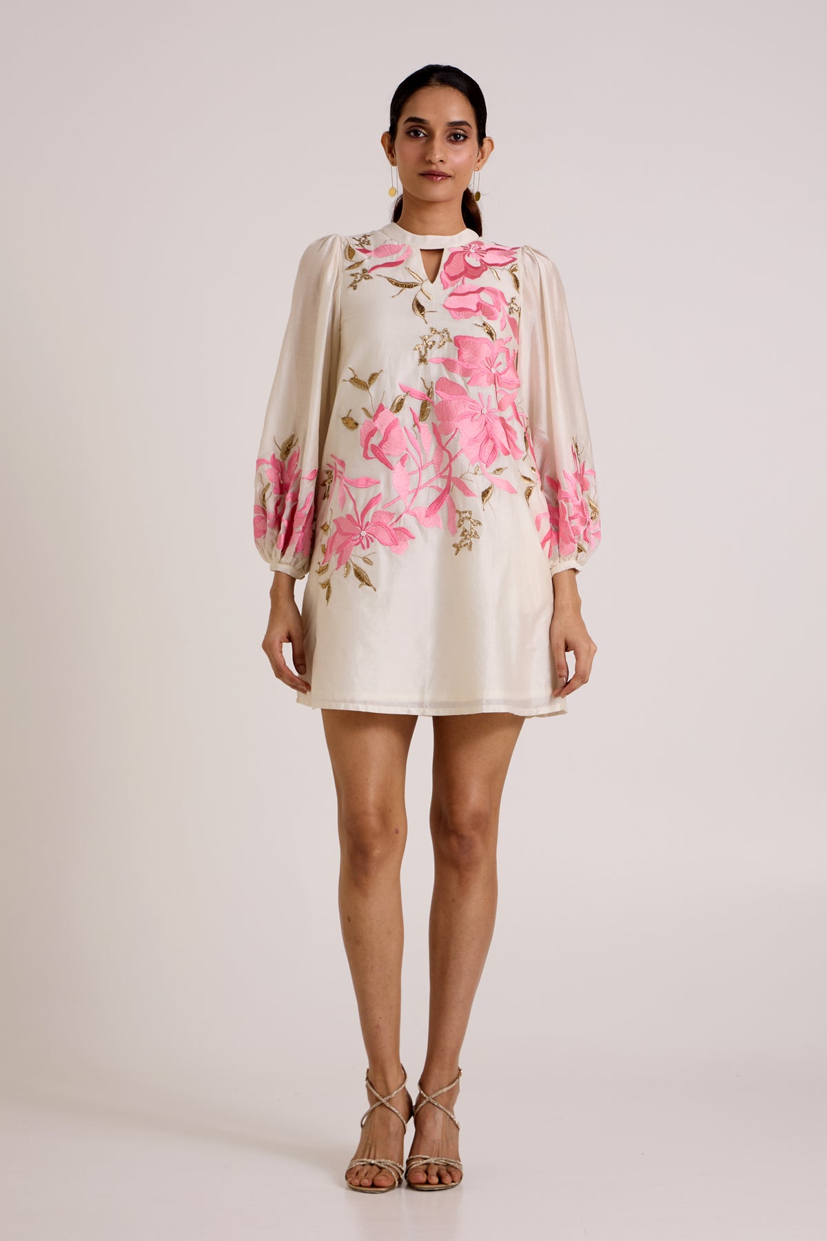 Ivory Nidam - In-Bloom Short Dress