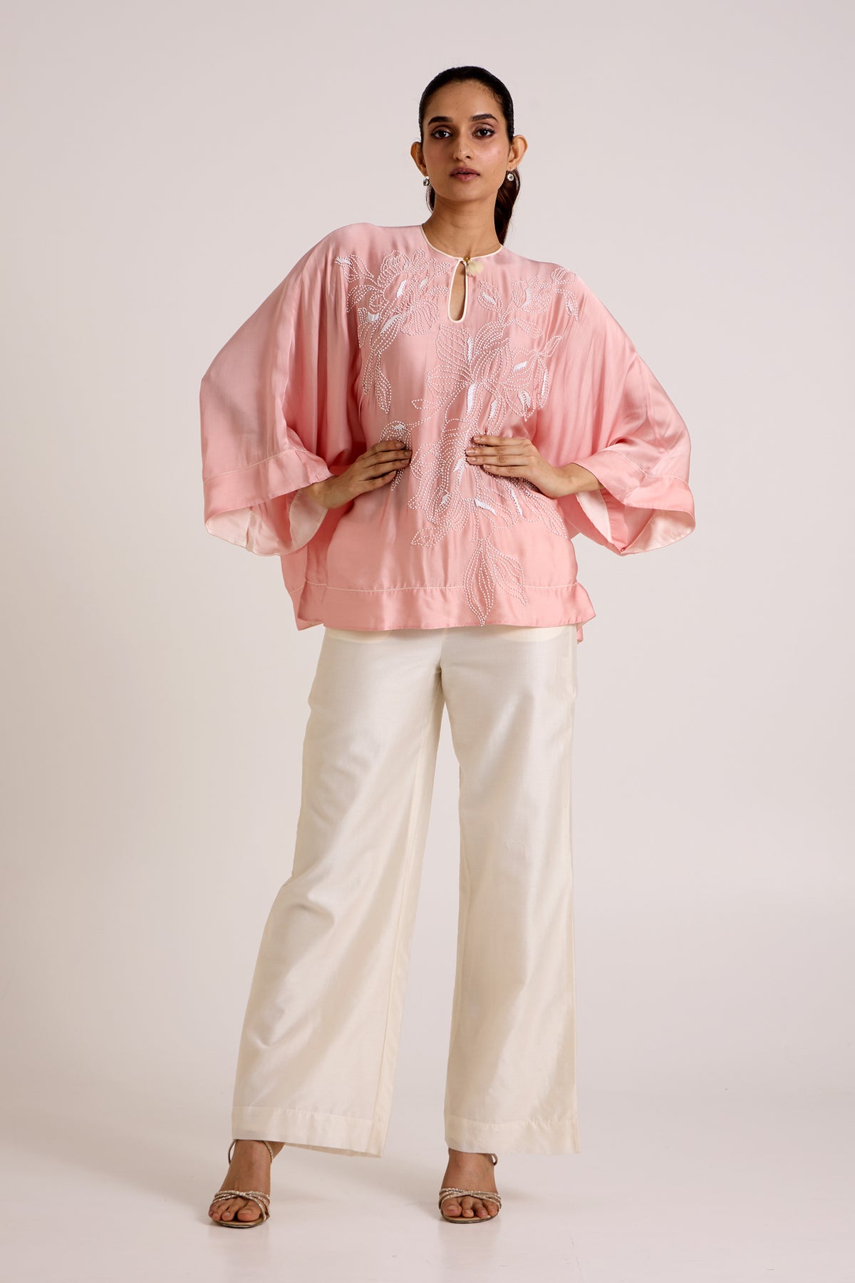 Ice Pink Myna - Jolly Good Free Size Top + Pant