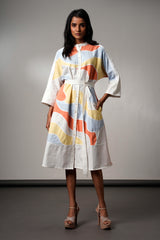 Morado-brushstroke-midi-dress