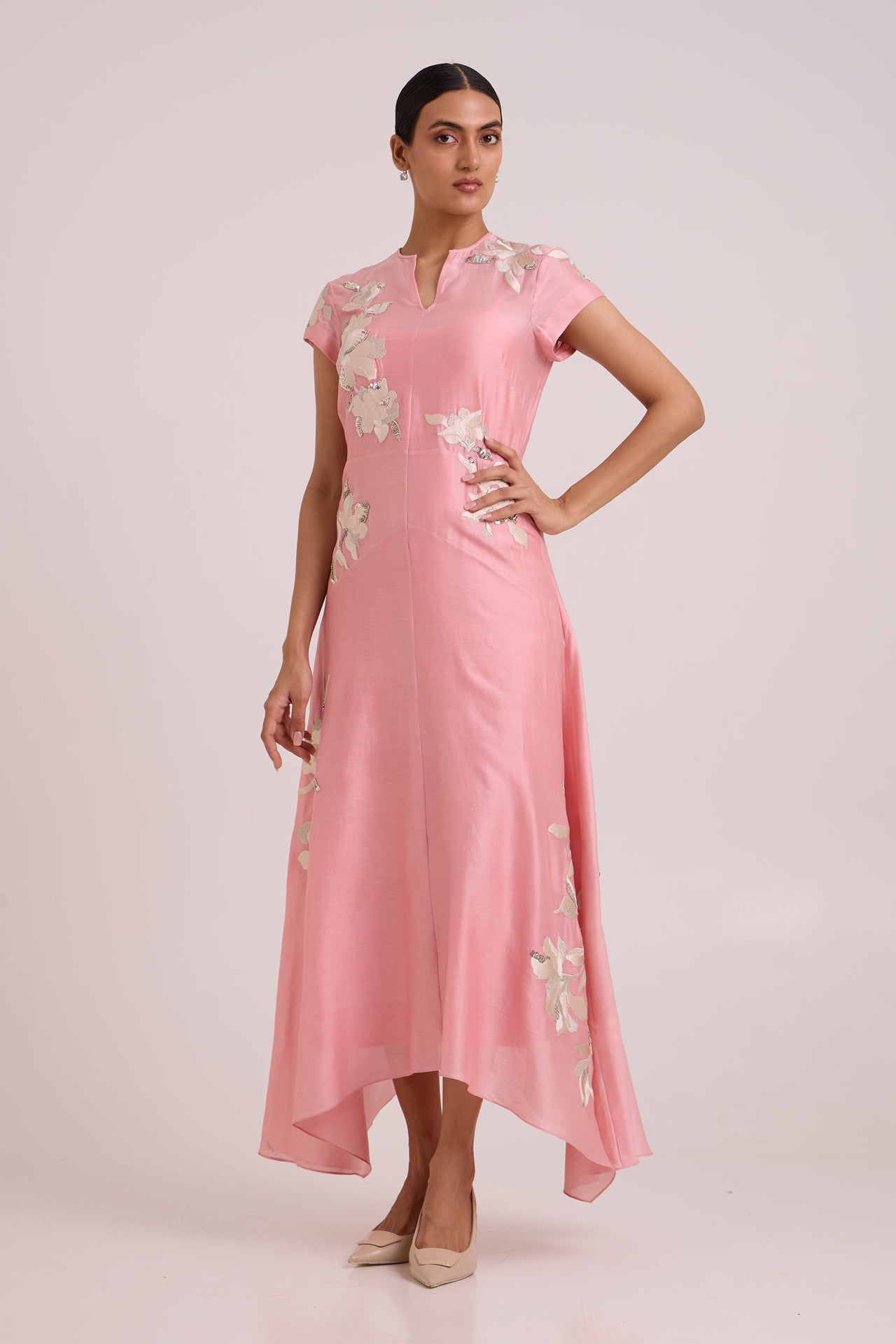 Lizzy - Blush Pink Prism Long Dress