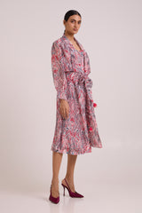 Joanne - Tropical Buzz Trench Jacket Set