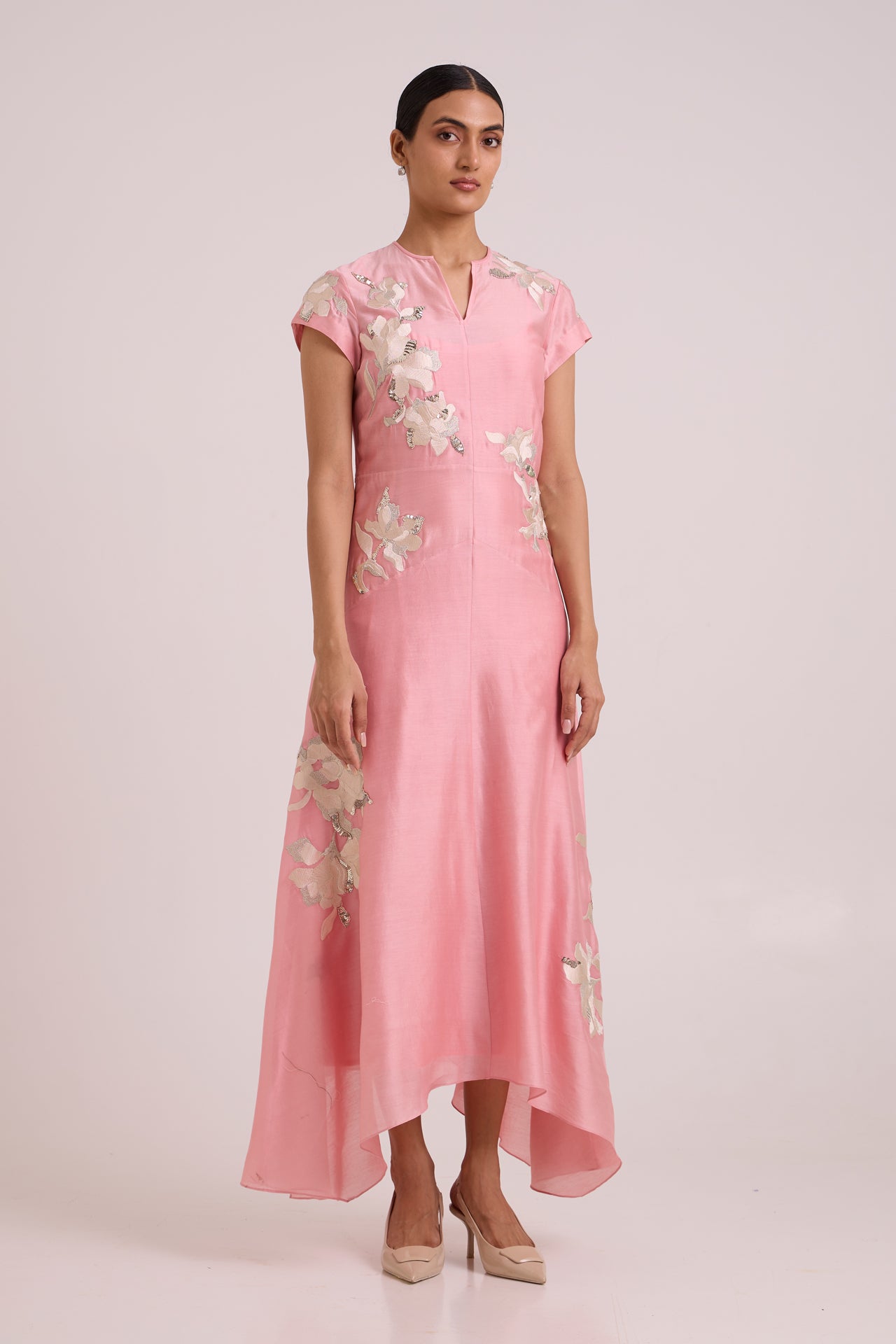 Lizzy - Blush Pink Prism Long Dress