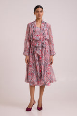 Joanne - Tropical Buzz Trench Jacket Set