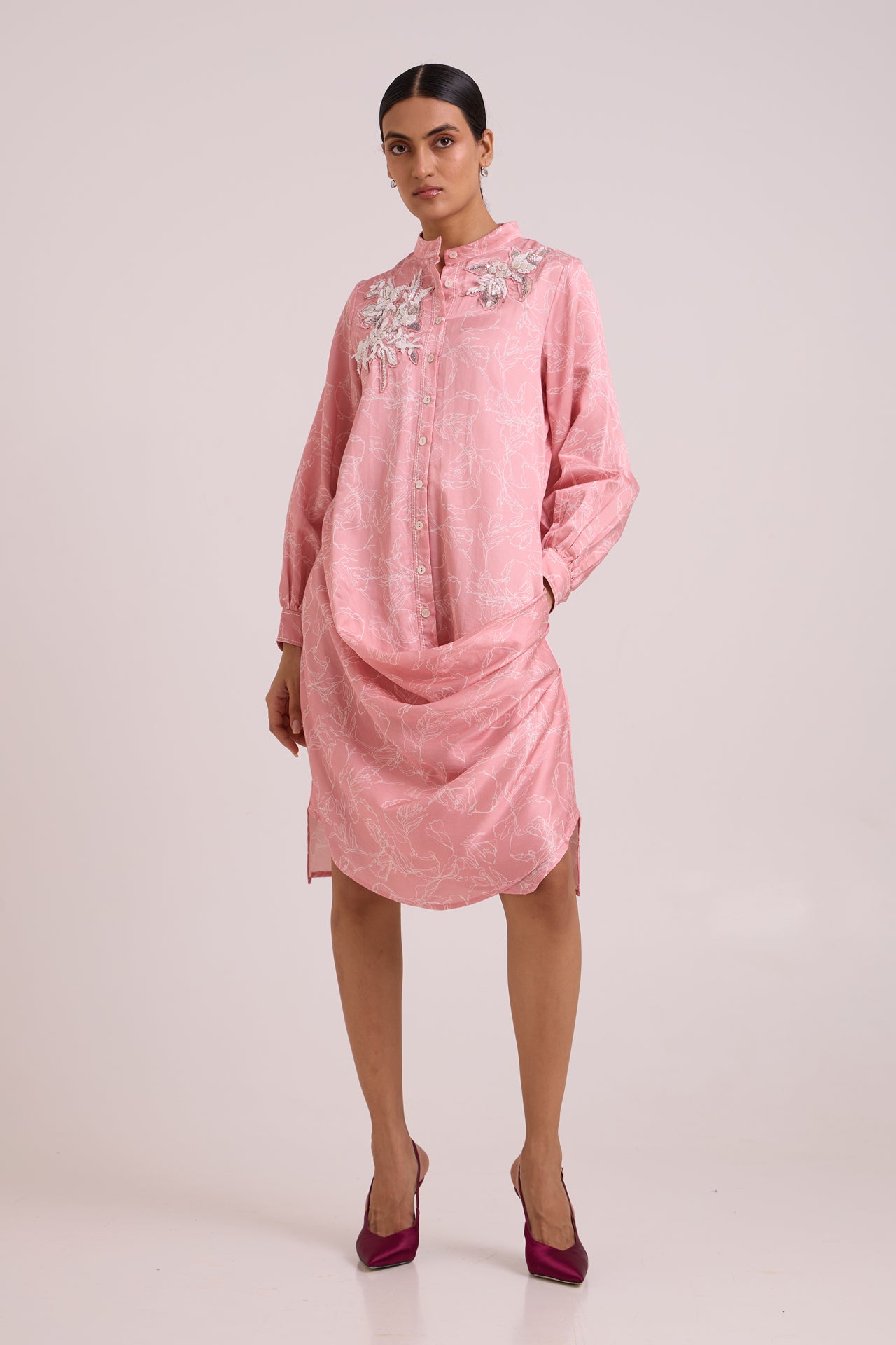 LEYA - Rose Water Short Dress