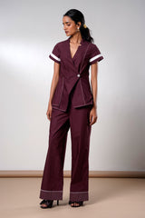 Brandy – Fold and Flow Wrap Top with Pants