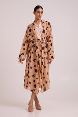Neo - Almond Burst Flap Trench & Slip Dress