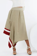 TOASTED TERRACED SKIRT