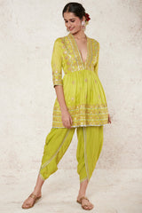 Punam Short Peplum With Dhoti