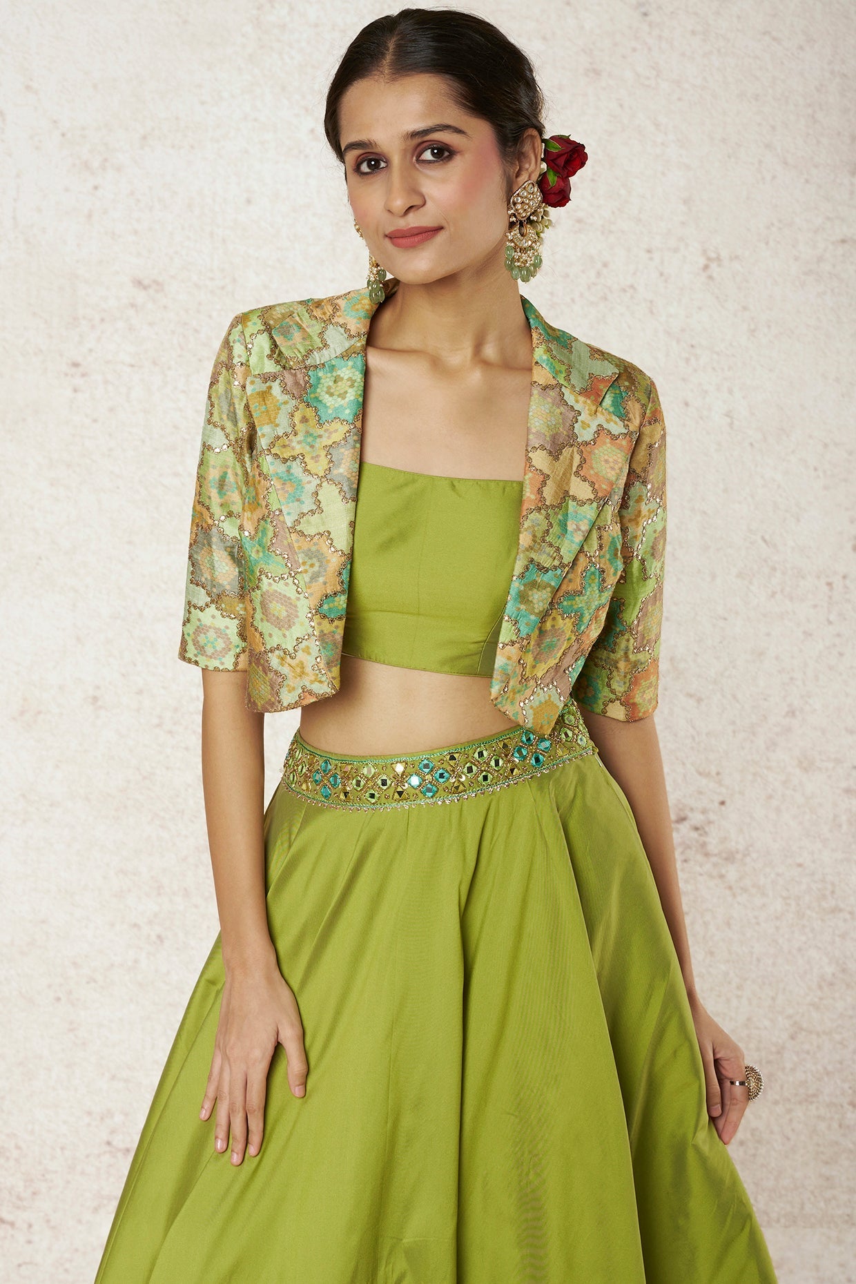 Athira Short Jacket And Bustier with Victorian Skirt