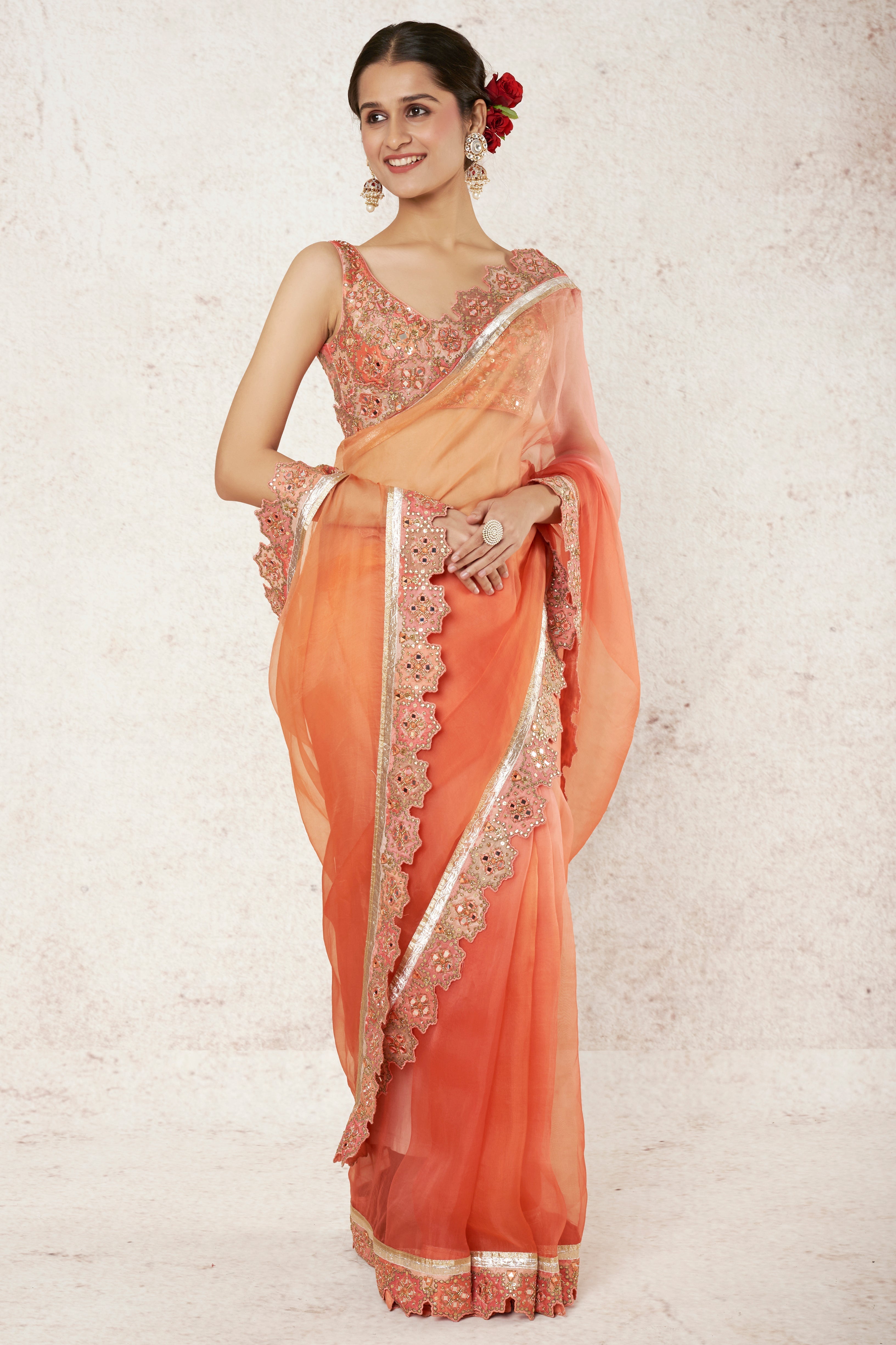 Uzvi saree set