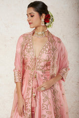 Ishanya Ag Tiered Churidar with Dupatta