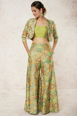 Shabnam Short Jacket and Bustier with pants