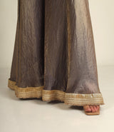 Women's Kanji Silk Purple Mauve Sharara suits/ suit sets