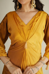 Women's Yellow ombre Indo- western