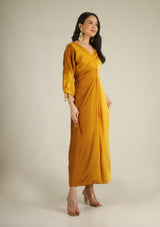 Women's Yellow ombre Indo- western