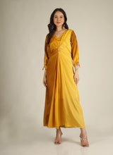 Women's Yellow ombre Indo- western