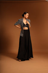 SARGAS AJRAKH JACKET AND FLARE PANTS